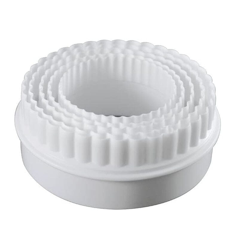 6 Size/Set Plastic Round Shape Cookie Cutter Manwatstore