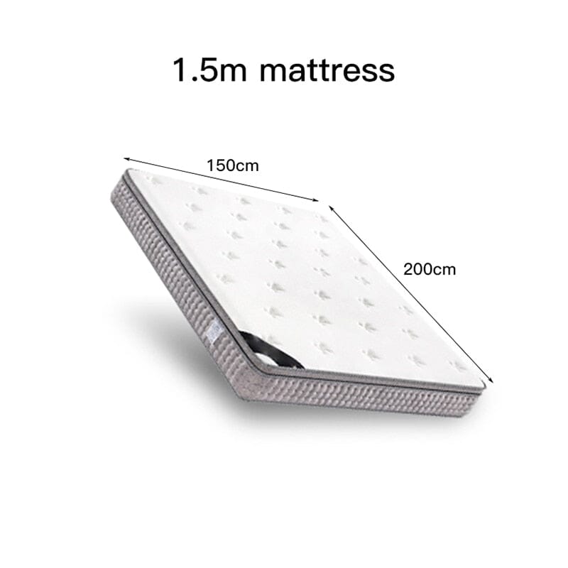 American Style Solid Wood Double Bed With Genuine Soft Leather Beds & Bed Frames Manwatstore