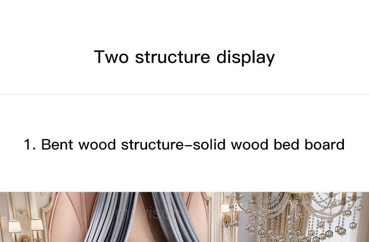 Luxury King Size Master Bed (1.8M) with Unique Design Side Tables Manwatstore