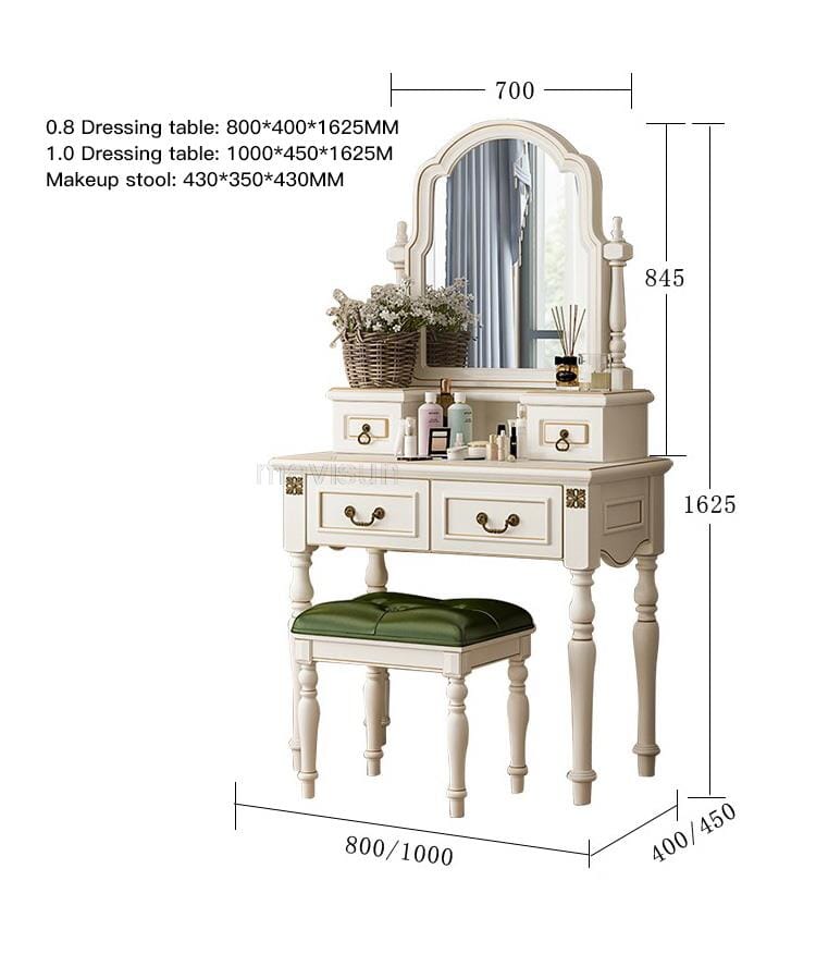 Luxury King Size Master Bed (1.8M) with Unique Design Side Tables Manwatstore