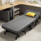 1 Dust Cover for a Folding Bed or 1 Folding Bed, Multifunctional Tech Fabric with High-Density Foam Mattress, Compact Storage Space, Single Bed, Folds into a Quarter, Easy to Assemble, with Wheels, Lightweight, Portable Iron Manwatstore