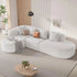 114-inch Frameless Sofa, Modern Modular Sofa with Chaise Lounge, L-shaped Cloud-shaped Sofa Manwatstore