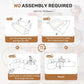 114-inch Frameless Sofa, Modern Modular Sofa with Chaise Lounge, L-shaped Cloud-shaped Sofa Manwatstore