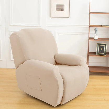 1/2/3 Seater Recliner Sofa Slipcovers Elastic Couch Protector Stretch Recliner Armchair Covers Furniture Chaise Lounge Covers Manwatstore