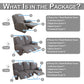 1/2/3 Seater Recliner Sofa Slipcovers Elastic Couch Protector Stretch Recliner Armchair Covers Furniture Chaise Lounge Covers Manwatstore