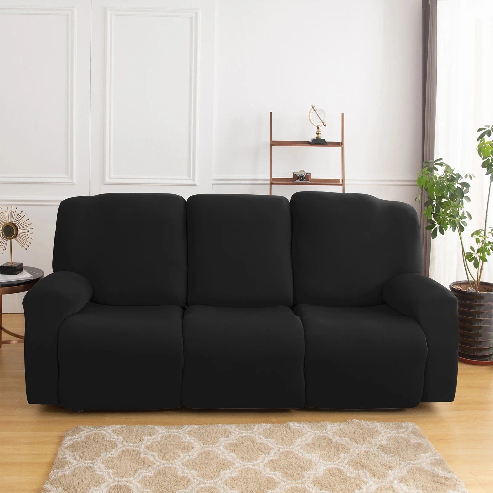 1/2/3 Seater Recliner Sofa Slipcovers Elastic Couch Protector Stretch Recliner Armchair Covers Furniture Chaise Lounge Covers Manwatstore
