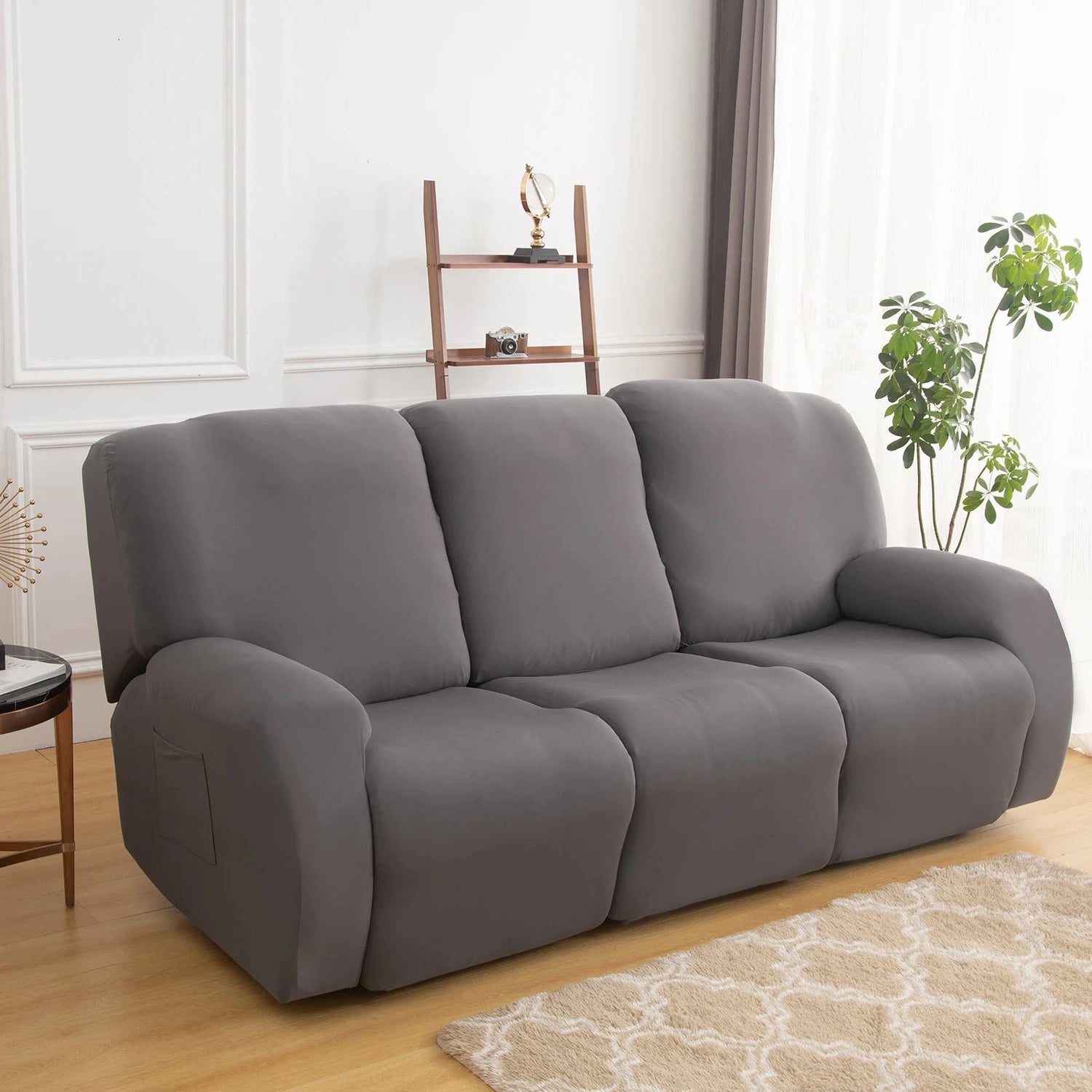 1/2/3 Seater Recliner Sofa Slipcovers Elastic Couch Protector Stretch Recliner Armchair Covers Furniture Chaise Lounge Covers Manwatstore