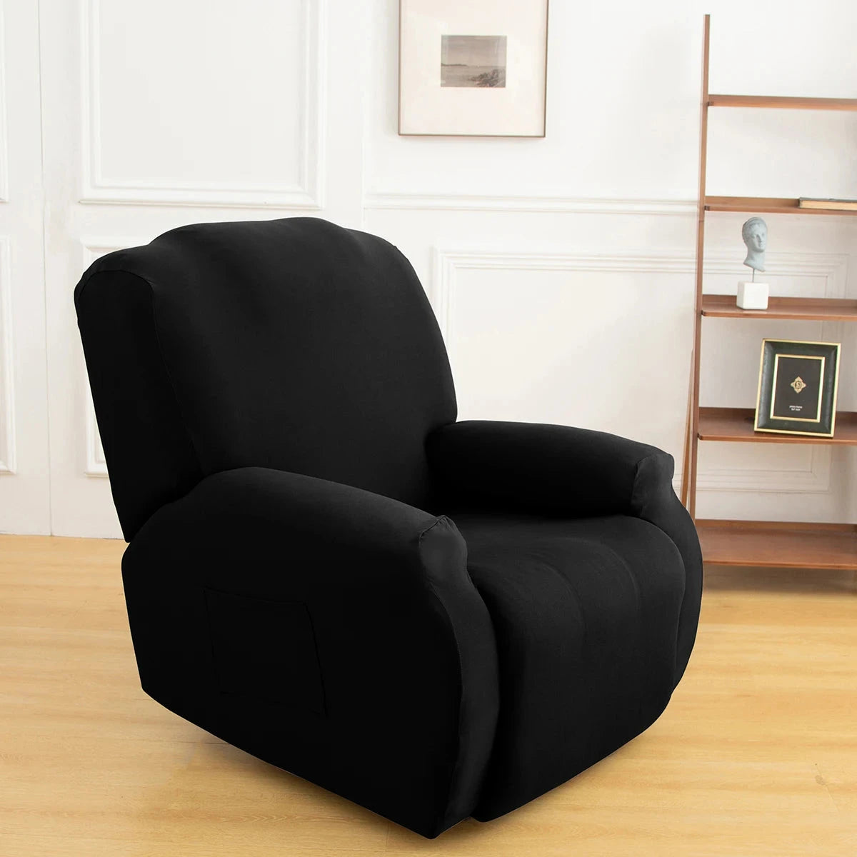 1/2/3 Seater Recliner Sofa Slipcovers Elastic Couch Protector Stretch Recliner Armchair Covers Furniture Chaise Lounge Covers Manwatstore