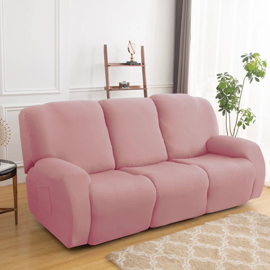 1/2/3 Seater Recliner Sofa Slipcovers Elastic Couch Protector Stretch Recliner Armchair Covers Furniture Chaise Lounge Covers Manwatstore