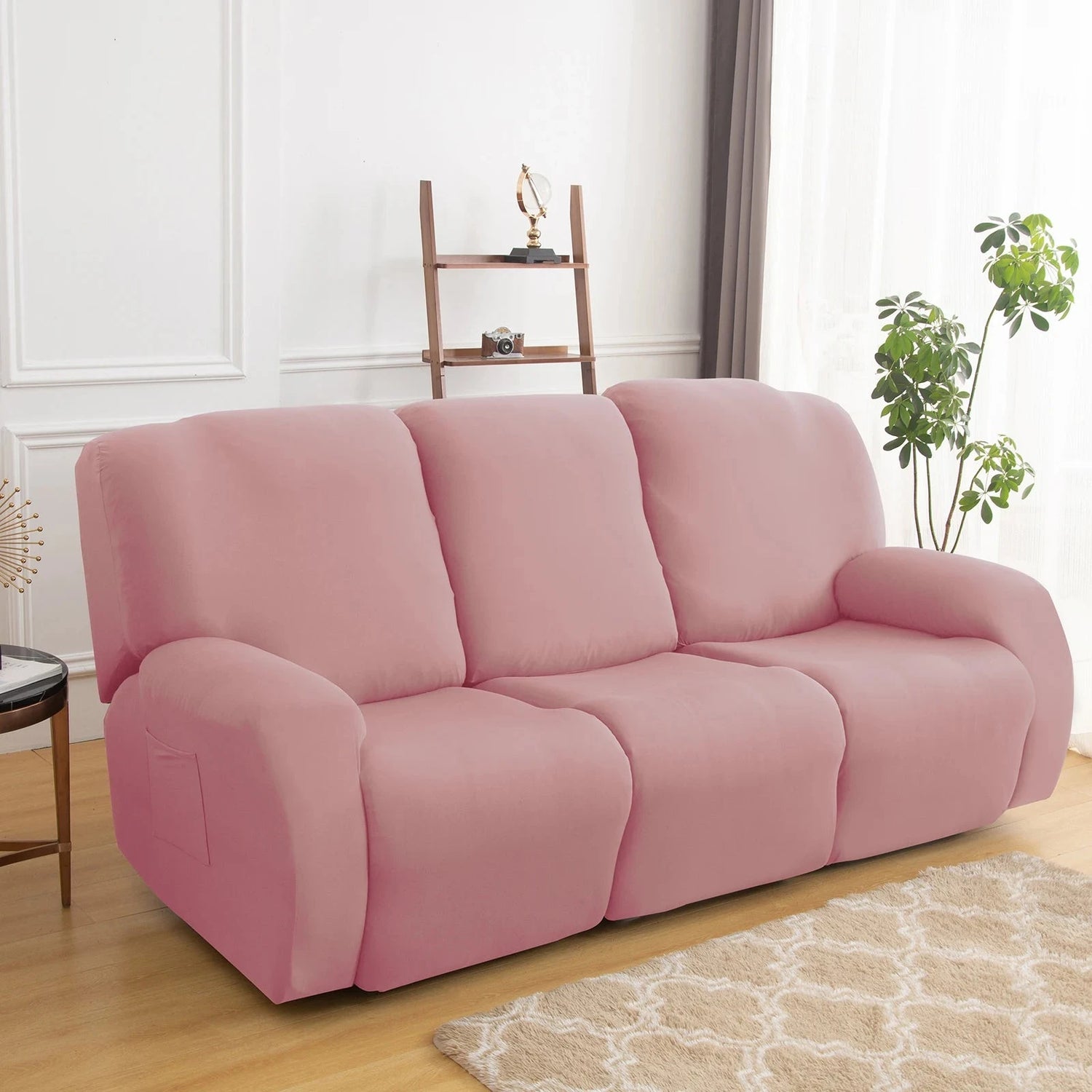 1/2/3 Seater Recliner Sofa Slipcovers Elastic Couch Protector Stretch Recliner Armchair Covers Furniture Chaise Lounge Covers Manwatstore