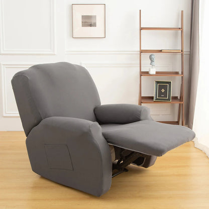 1/2/3 Seater Recliner Sofa Slipcovers Elastic Couch Protector Stretch Recliner Armchair Covers Furniture Chaise Lounge Covers Manwatstore