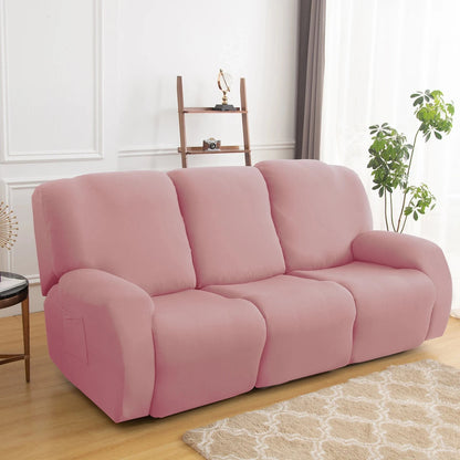 1/2/3 Seater Recliner Sofa Slipcovers Elastic Couch Protector Stretch Recliner Armchair Covers Furniture Chaise Lounge Covers Manwatstore