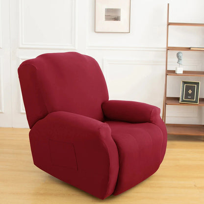1/2/3 Seater Recliner Sofa Slipcovers Elastic Couch Protector Stretch Recliner Armchair Covers Furniture Chaise Lounge Covers Manwatstore