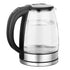 1.8L Glass Electric Kettle Fast Boil 1800W with Blue LED Light, Auto Shut-Off & Dry Boil Protection (220V) Manwatstore