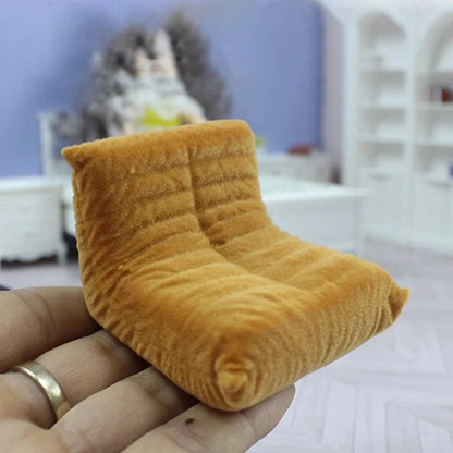 1Pc 1:12 Dollhouse Miniature Sofa Lazy Sofa Bean Bag Sofa Home Furniture Model Decor Toy Doll House Accessories Manwatstore