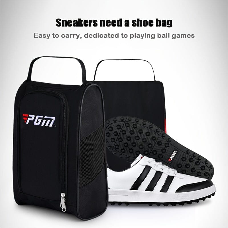 1pc Compact Mini Golf Shoe Storage Bag - Lightweight, Breathable, Water-Resistant Nylon Construction - Portable, Easy-to-Carry Design for Golfers on the Go Manwatstore