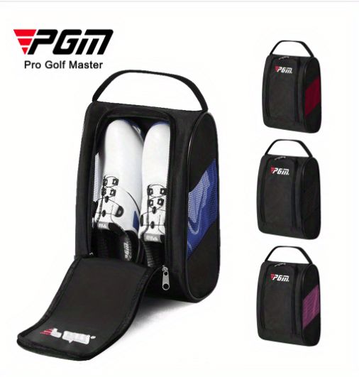 1pc Compact Mini Golf Shoe Storage Bag - Lightweight, Breathable, Water-Resistant Nylon Construction - Portable, Easy-to-Carry Design for Golfers on the Go Manwatstore