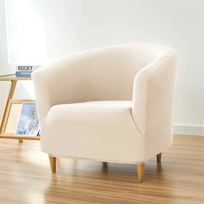 1PC Elastic Club Tub Armchair Cover Living Room Stretch Bar Accent Chair Slipcovers Single Sofa Covers for Counter Bedroom Manwatstore