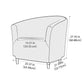 1PC Elastic Club Tub Armchair Cover Living Room Stretch Bar Accent Chair Slipcovers Single Sofa Covers for Counter Bedroom Manwatstore
