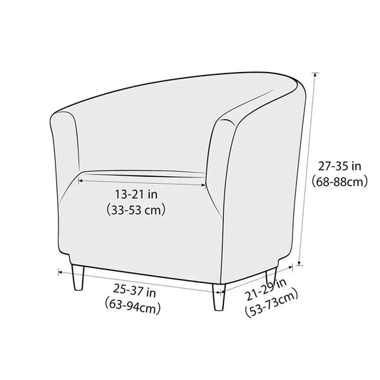 1PC Elastic Club Tub Armchair Cover Living Room Stretch Bar Accent Chair Slipcovers Single Sofa Covers for Counter Bedroom Manwatstore