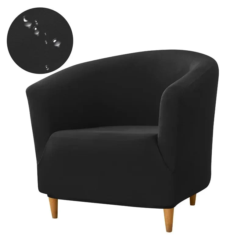 1PC Elastic Club Tub Armchair Cover Living Room Stretch Bar Accent Chair Slipcovers Single Sofa Covers for Counter Bedroom Manwatstore