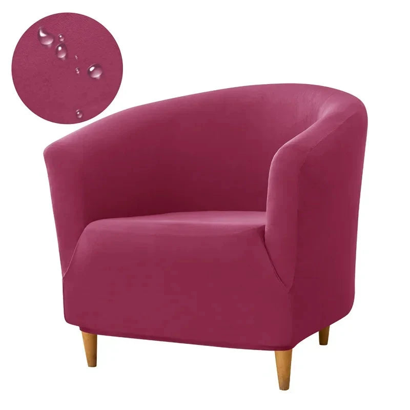 1PC Elastic Club Tub Armchair Cover Living Room Stretch Bar Accent Chair Slipcovers Single Sofa Covers for Counter Bedroom Manwatstore