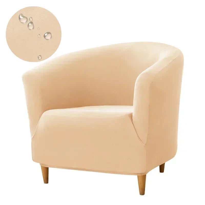 1PC Elastic Club Tub Armchair Cover Living Room Stretch Bar Accent Chair Slipcovers Single Sofa Covers for Counter Bedroom Manwatstore