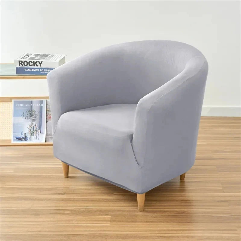1PC Elastic Club Tub Armchair Cover Living Room Stretch Bar Accent Chair Slipcovers Single Sofa Covers for Counter Bedroom Manwatstore