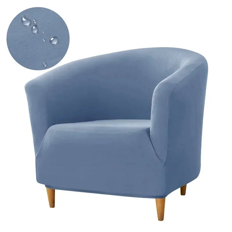 1PC Elastic Club Tub Armchair Cover Living Room Stretch Bar Accent Chair Slipcovers Single Sofa Covers for Counter Bedroom Manwatstore