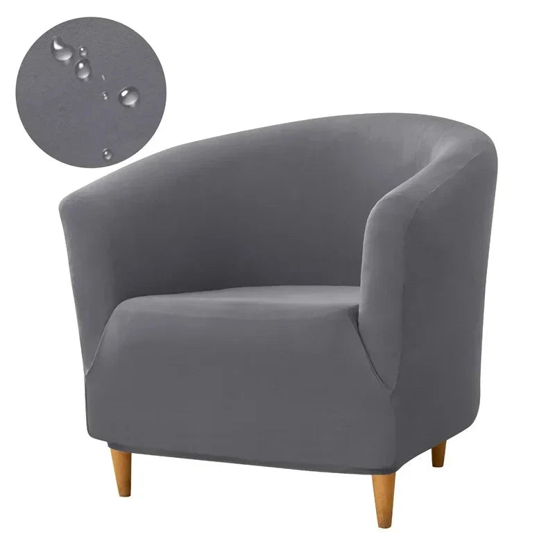 1PC Elastic Club Tub Armchair Cover Living Room Stretch Bar Accent Chair Slipcovers Single Sofa Covers for Counter Bedroom Manwatstore