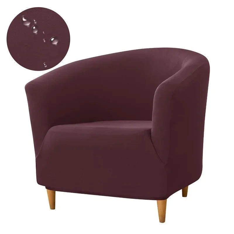 1PC Elastic Club Tub Armchair Cover Living Room Stretch Bar Accent Chair Slipcovers Single Sofa Covers for Counter Bedroom Manwatstore