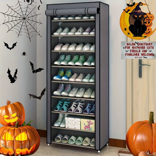 1pc Multi-layer Shoe Storage Organizer With Cover, Dustproof Household Shoe Shelf, Large Capacity Shoes Container Christmas/Halloween gift Manwatstore