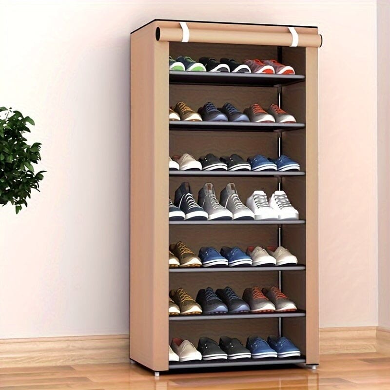 1pc Multi-layer Shoe Storage Organizer With Cover, Dustproof Household Shoe Shelf, Large Capacity Shoes Container Christmas/Halloween gift Manwatstore