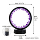 1pc, Rechargeable LED Bedside Lamp with Natural Quartz Amethyst Cluster - Soothing Night Light for Bedroom and Desk - Decorative Circle Lights Manwatstore