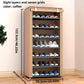 1pc Simple Assembly Shoe Cabinet, Floor Standing Shoe Storage Rack, Dustproof Shoe Organizer, Multi-layer Large Capacity Home Shoe Cabinet, Home Organization And Storage Rack For Bedroom Living Room And Dorm Entrance, Home Fu Manwatstore