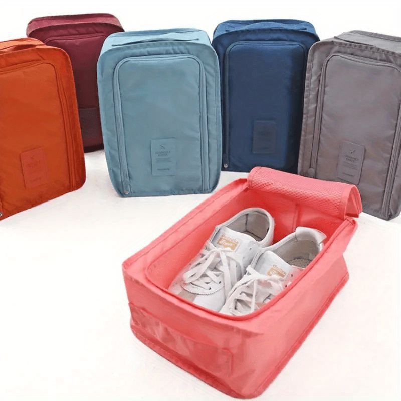 1pc Waterproof Portable Shoe Storage Bag for Travel and Beach - Keep Your Shoes Organized and Dry on the Go Manwatstore
