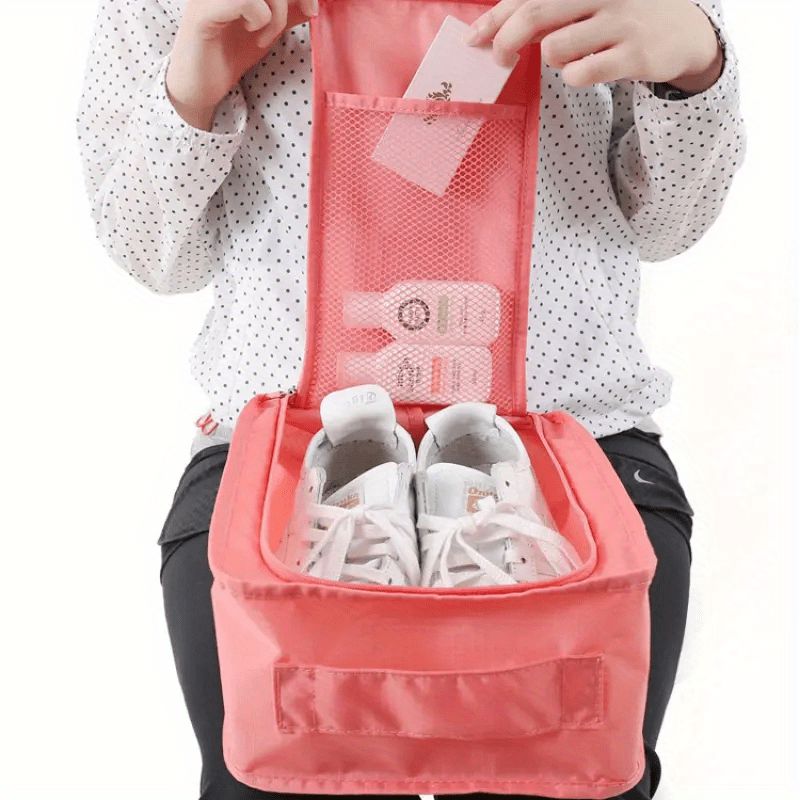 1pc Waterproof Portable Shoe Storage Bag for Travel and Beach - Keep Your Shoes Organized and Dry on the Go Manwatstore
