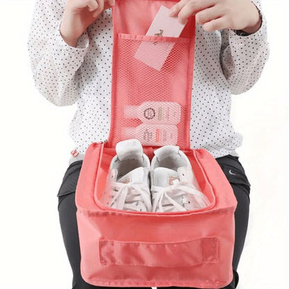 1pc Waterproof Portable Shoe Storage Bag for Travel and Beach - Keep Your Shoes Organized and Dry on the Go Manwatstore