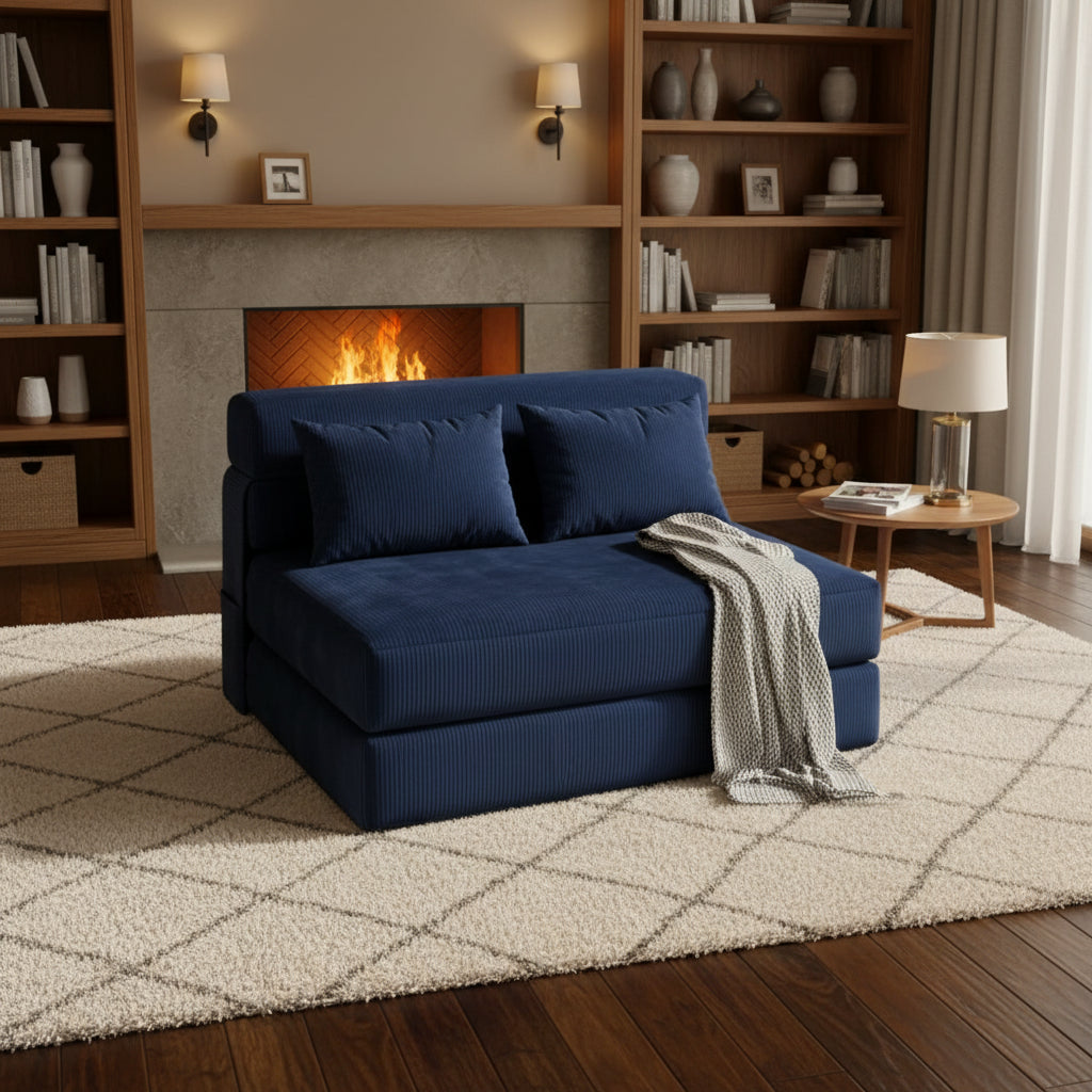 2-in-1 Convertible Folding Sofa Bed – Pull-Out Loveseat Sleeper Chair Manwatstore