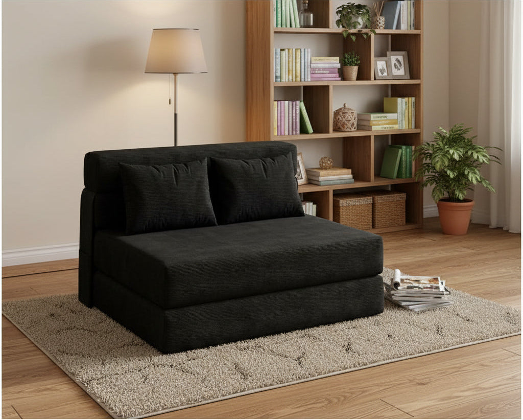 2-in-1 Convertible Folding Sofa Bed – Pull-Out Loveseat Sleeper Chair Manwatstore