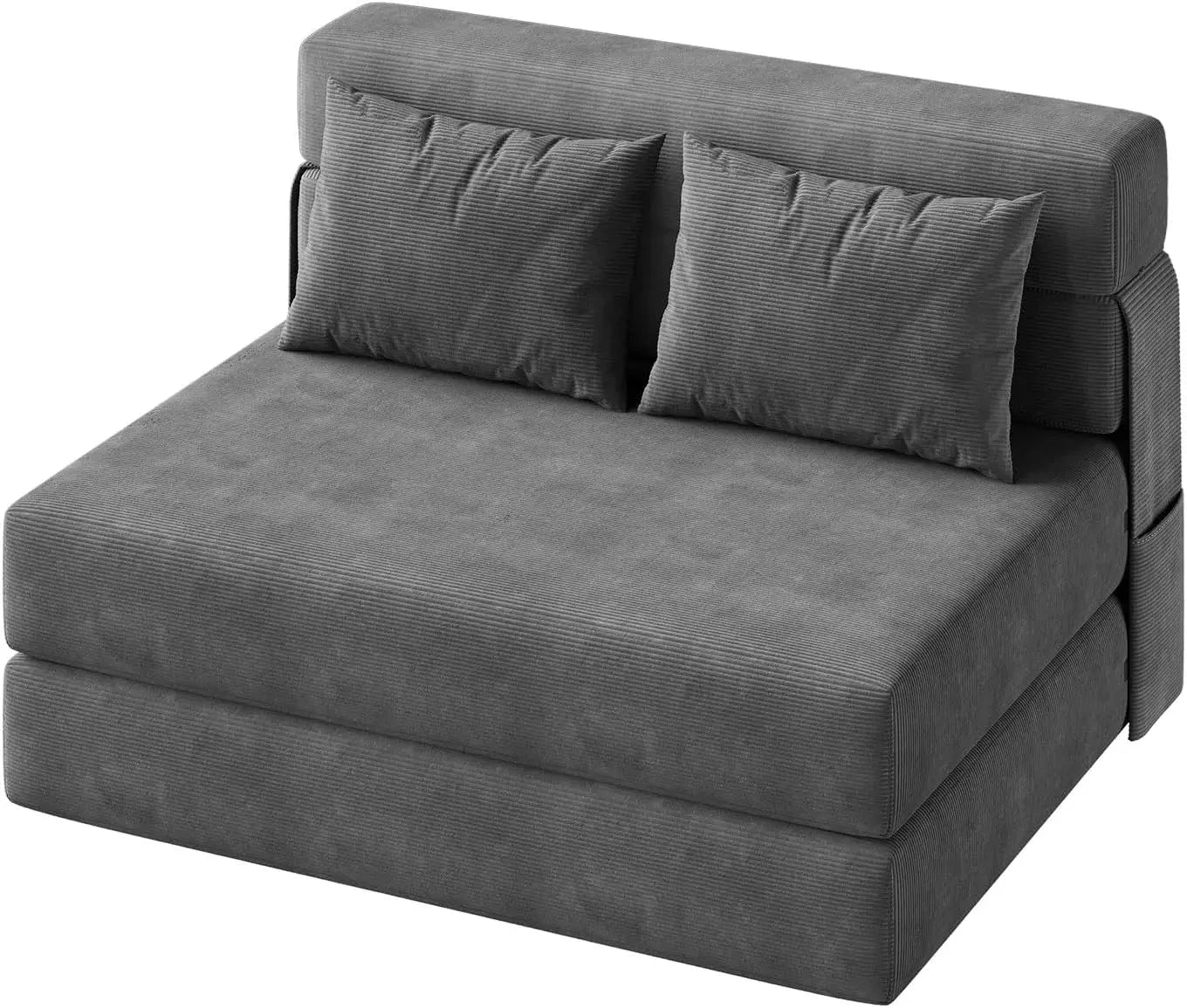 2-in-1 Convertible Folding Sofa Bed – Pull-Out Loveseat Sleeper Chair Manwatstore
