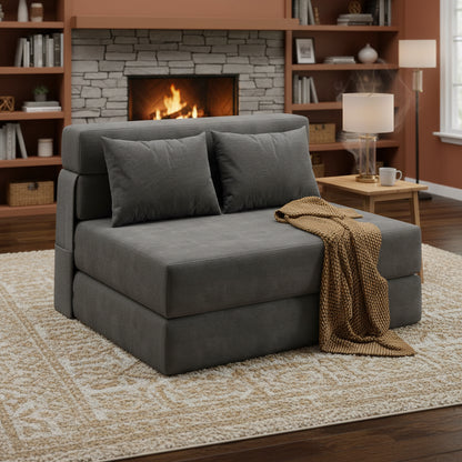 2-in-1 Convertible Folding Sofa Bed – Pull-Out Loveseat Sleeper Chair Manwatstore