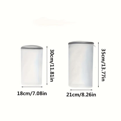 2-Pack Christmas Shoe Storage Bags - Oval Fabric Laundry Bags with Zipper Closure, Anti-Deformation &amp; Anti-Tangle Design, Multi-Purpose Organizer for Shoes, Socks, Underwear - Durable &amp; Stylish Holiday Gift for Home Organizat Manwatstore