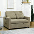 2-Seater Convertible Sofa Bed Settee with Cushions & Side Storage Pockets sofa bed Manwatstore
