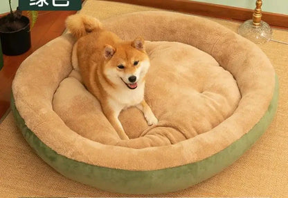 2023 Warm Soft Plush Pet Bed for Small Medium Large Dogs Round Cat Bed House Dogs Mat Dog Sleep Kennel Mat Cama Perro Manwatstore