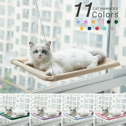 20KG Pet Cat Hammock Hanging Cat Bed Bearing Comfortable Cat Sunny Window Seat Mount Kitten Climbing Frame Pet Accessories Manwatstore