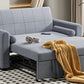 3-in-1 Convertible 2-Seater Sofa Bed with USB & Storage Pockets Sofa Bed For Livingroom Manwatstore