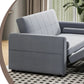 3-in-1 Convertible 2-Seater Sofa Bed with USB & Storage Pockets Sofa Bed For Livingroom Manwatstore