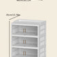 3/6/9 Layers Foldable Shoe Rack Storage Rack for Entry-level Bedroom Wardrobe Transparent Plastic Foldable Shoe Rack Stackable Transparent Folding Shoe Storage Box Easy-to-Assemble Shoe Cabinet with Lid and Door (9 Layers Can Manwatstore