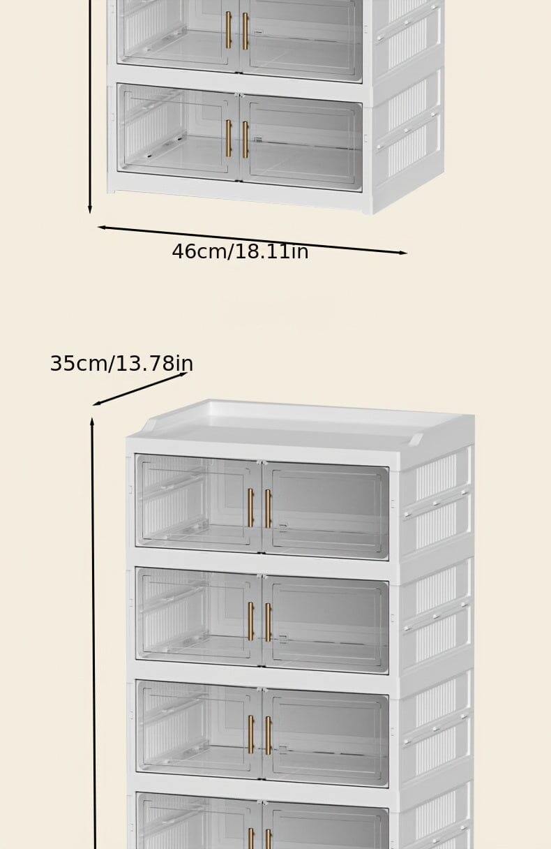 3/6/9 Layers Foldable Shoe Rack Storage Rack for Entry-level Bedroom Wardrobe Transparent Plastic Foldable Shoe Rack Stackable Transparent Folding Shoe Storage Box Easy-to-Assemble Shoe Cabinet with Lid and Door (9 Layers Can Manwatstore